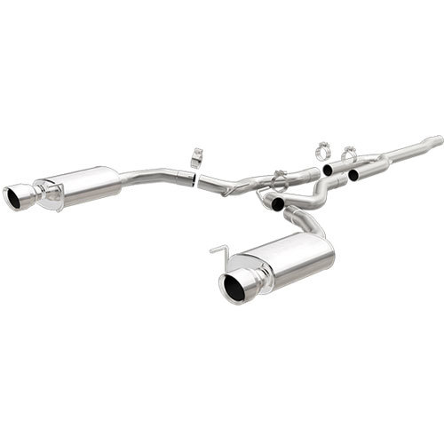 Magnaflow Exhaust System, Street Series, Cat-Back, 2-1/2" Dia. 4-1/2" Tips, Stainless, Polished, EcoBoost 4-Cylinder, Fo