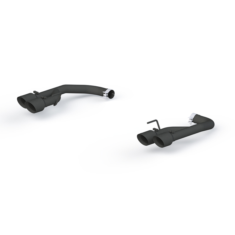MBRP, INC Exhaust System, Black Series, Axle-Back, 2-1/2" Dia. Stainless Tip, Steel, Black Powder Coat, Ford Coyote, For