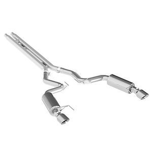 MBRP, INC Exhaust System, Installer Series, Cat-Back, 3" Dia. Stainless Tip, Steel, Aluminized, Ford Coyote, Ford Mustan