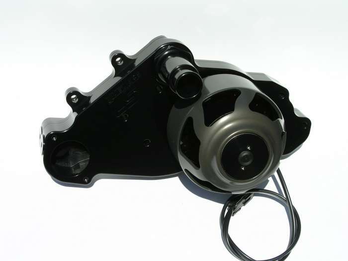Meziere Electric Water Pump - GM LS-Series - 1-1/4 in Hose Barb Outlet