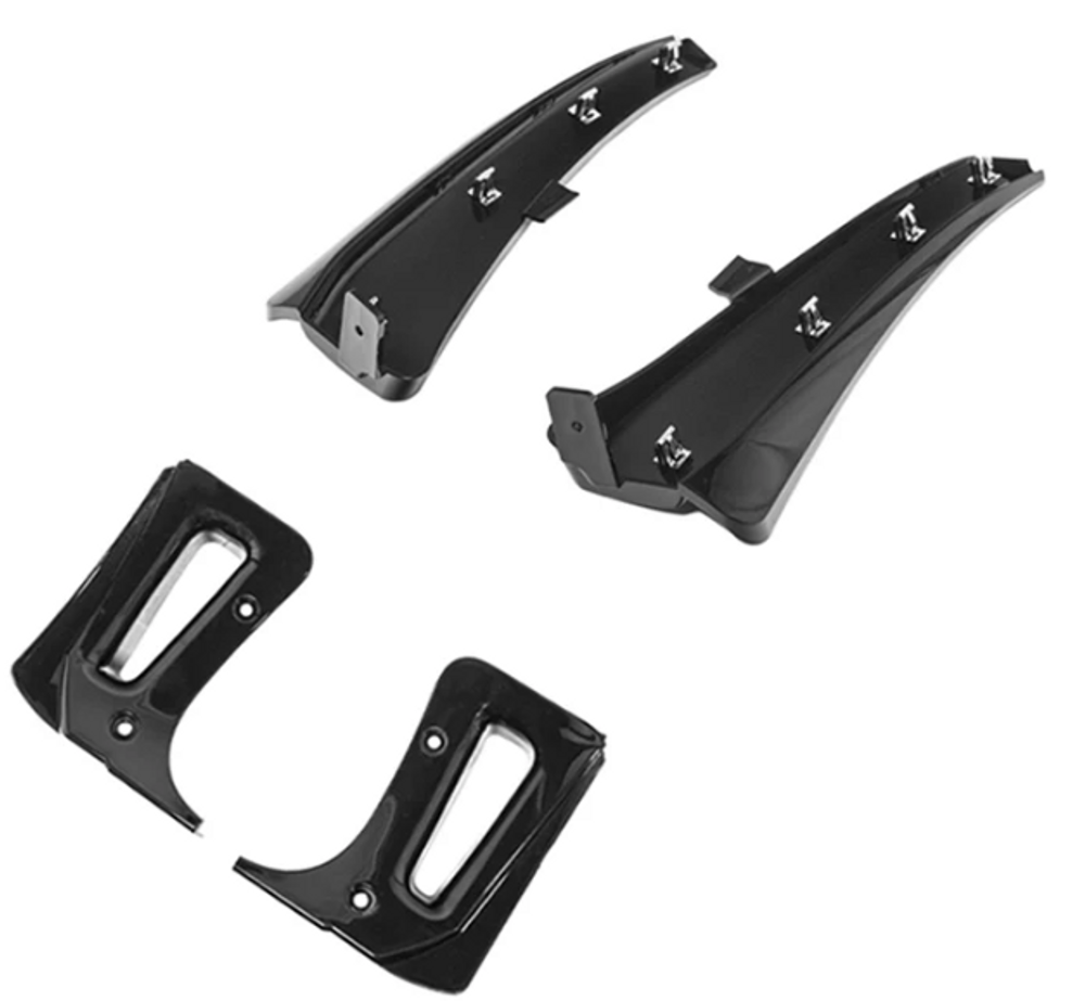 22-25+ C8 Corvette Z06/E-Ray XL Front and Rear Splash Guards Carbon Flash, EOS