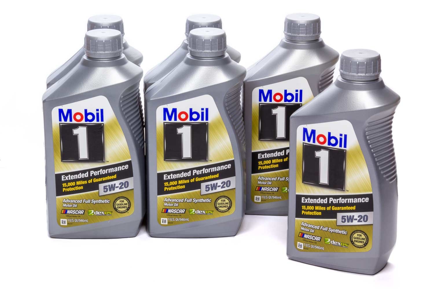 MOBIL 1 Motor Oil Extended Performance 5W20 Synthetic 1 qt Bottle Set of 6