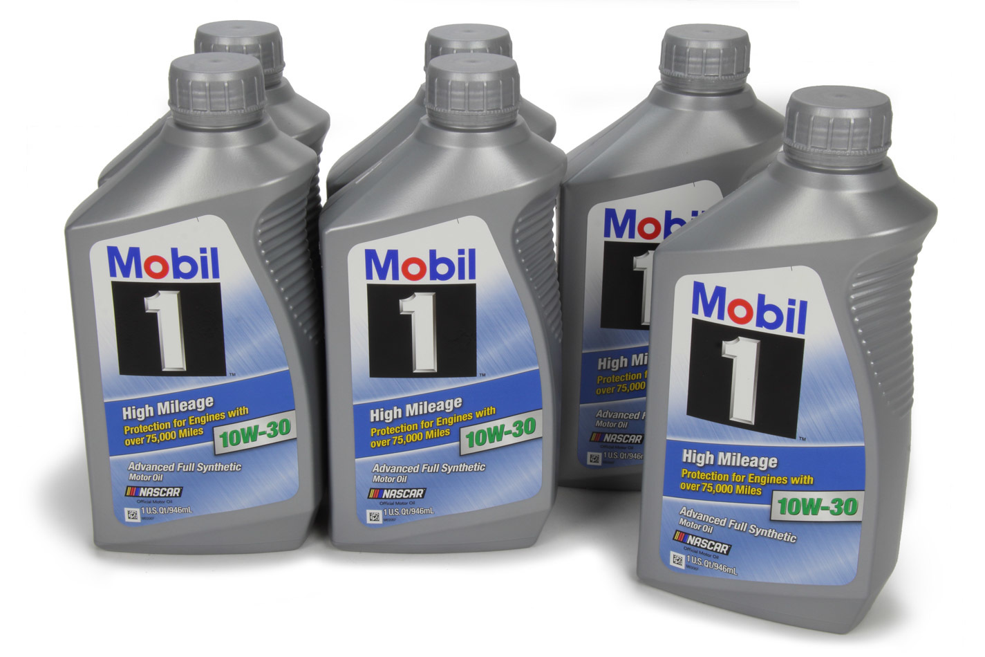 MOBIL 1 Motor Oil High Mileage 10W30 Synthetic 1 qt Bottle Set of 6