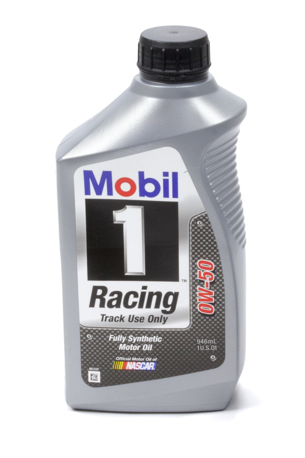 MOBIL 1 Motor Oil Racing 0W50 Synthetic 1 qt Bottle Each