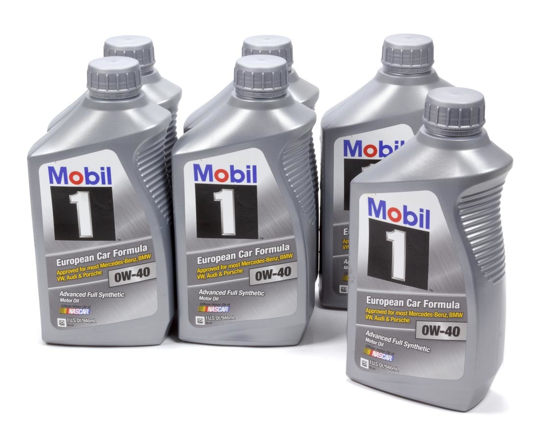 MOBIL 1 Motor Oil 0W40 Synthetic 1 qt Bottle Set of 6