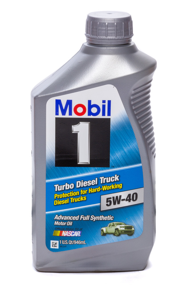 MOBIL 1 Motor Oil Turbo Diesel Truck 5W40 Synthetic 1 qt Bottle Diesel Engines E