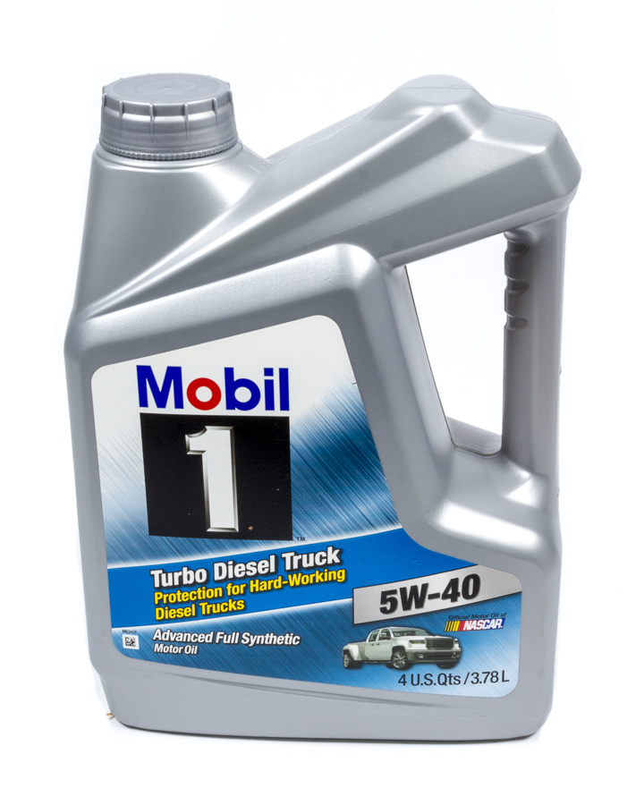 MOBIL 1 Motor Oil Turbo Diesel Truck 5W40 Synthetic 1 gal Jug Diesel Engines Eac