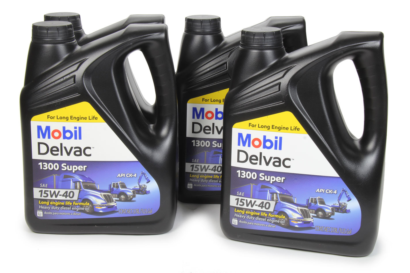 MOBIL 1 Motor Oil Diesel 15W40 Synthetic 1 gal Jug Set of 4