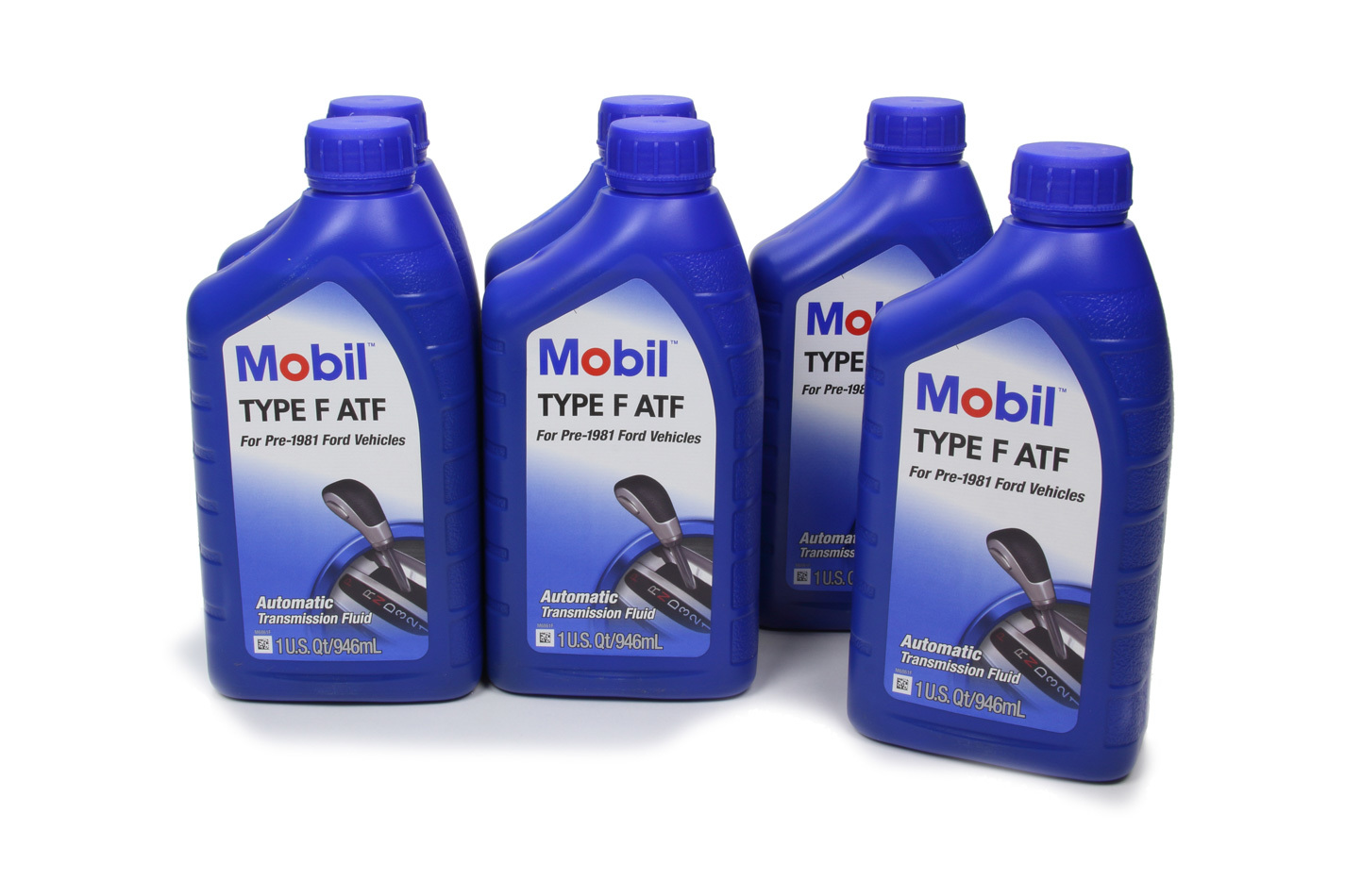 MOBIL 1 Transmission Fluid Type F ATF Conventional 1 qt Bottle Set of 6