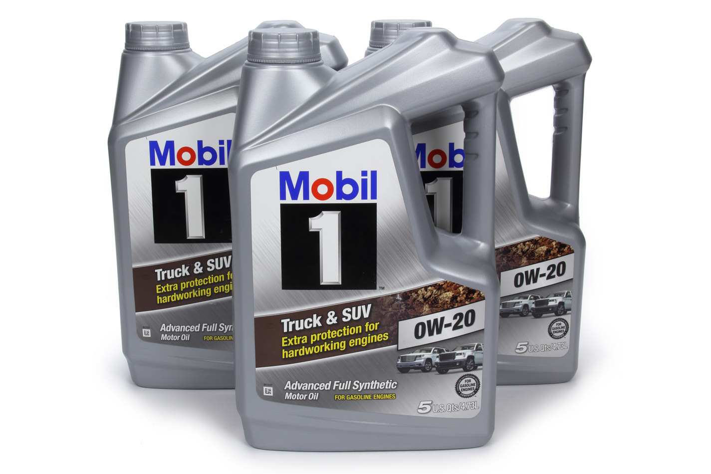 MOBIL 1 Motor Oil Truck and SUV 0W20 Synthetic 5 qt Jug Set of 3