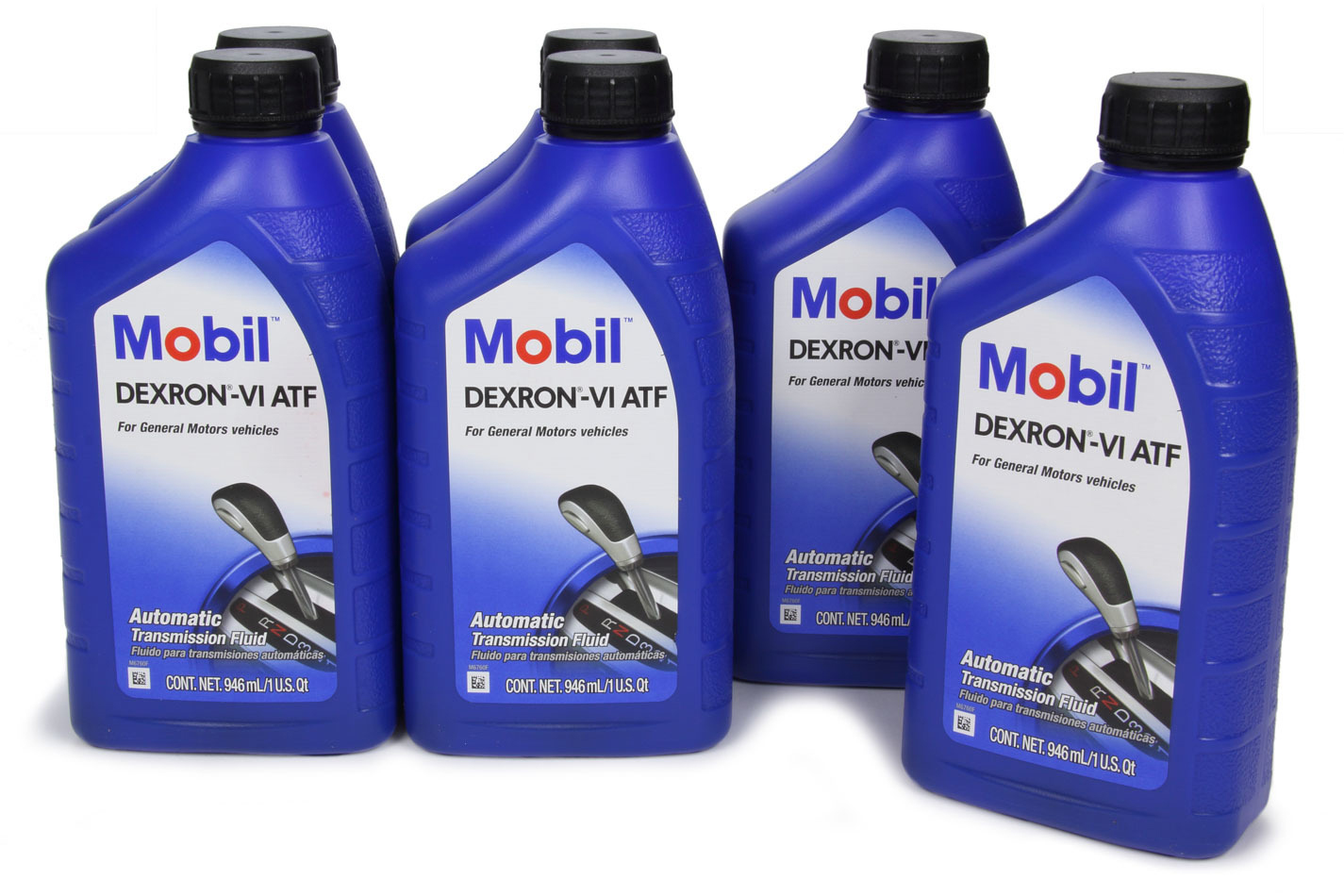 MOBIL 1 Transmission Fluid Dexron-VI ATF Semi-Synthetic 1 qt Bottle Set of 6