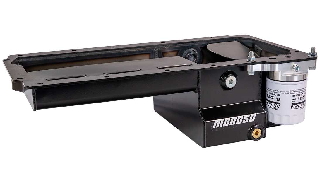 Moroso Rear Sump Engine Oil Pan - GM LS-Series - 4 in Deep