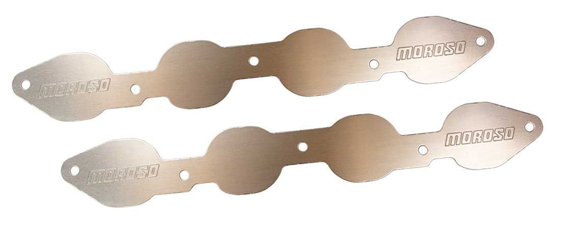 Moroso 1-Piece Exhaust Port Blockoff - GM GenV LT-Series - Pair - Aluminum