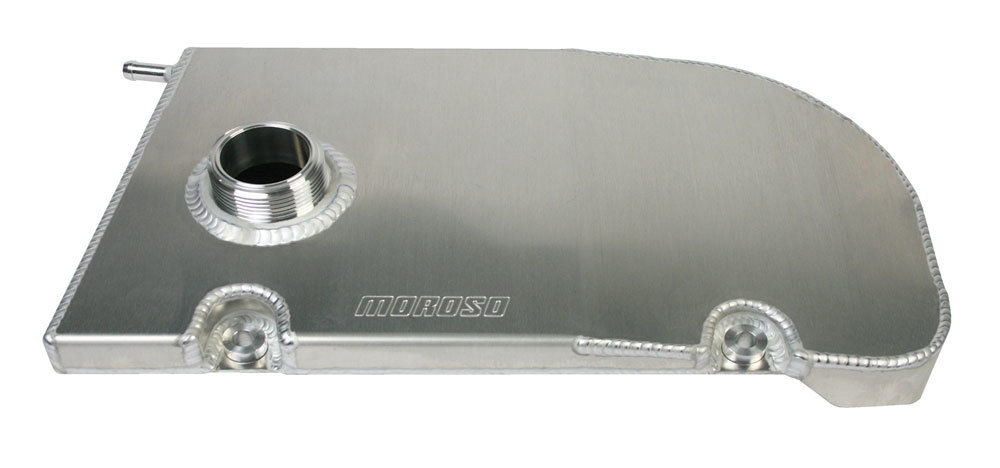 Moroso Recovery Tank, Coolant, Aluminum, Natural, Chevy Corvette 1997-2004, Kit