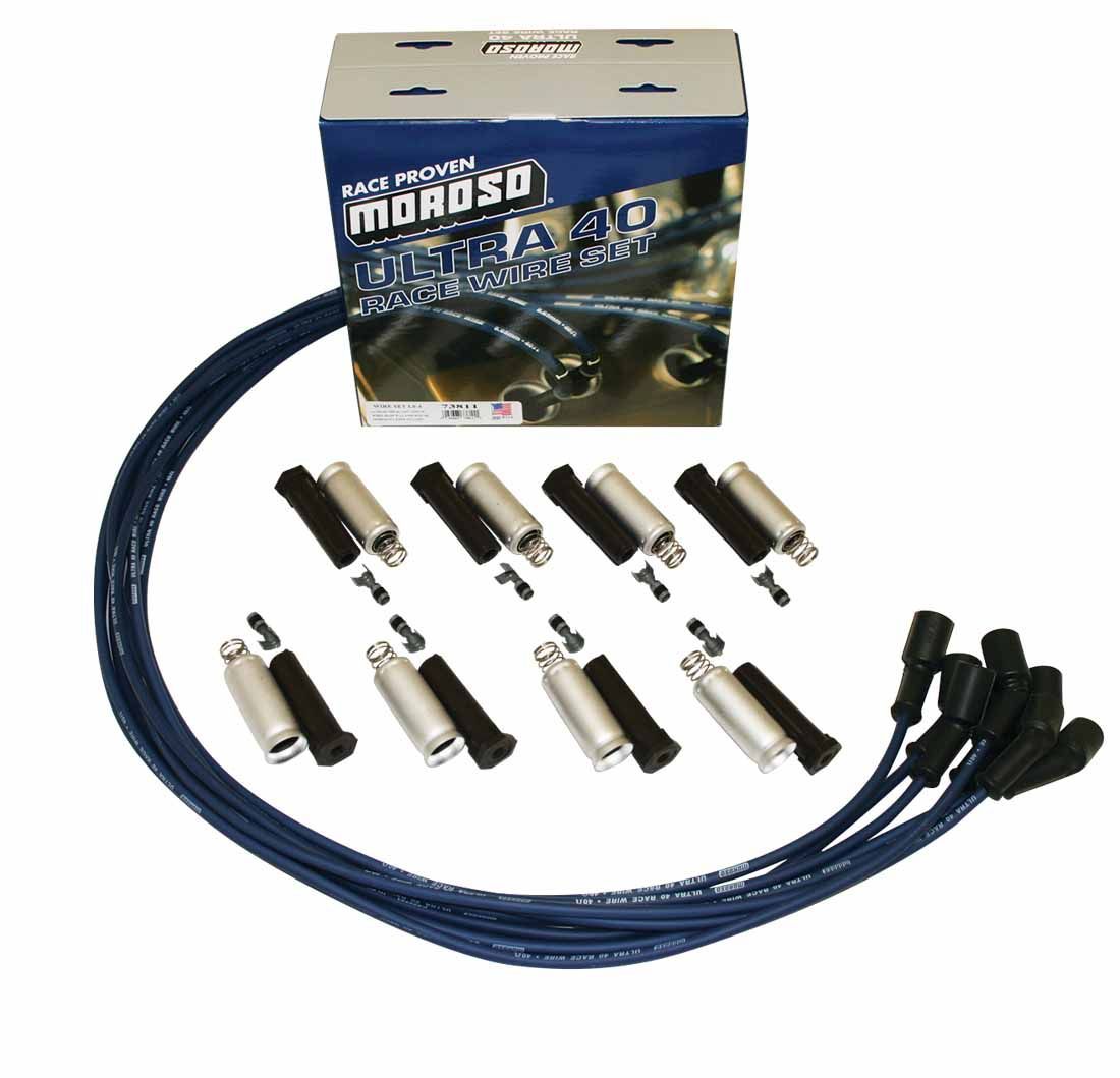 Moroso Ultra 40 Spark Plug Wire Set - GM LS-Series - 7 mm
