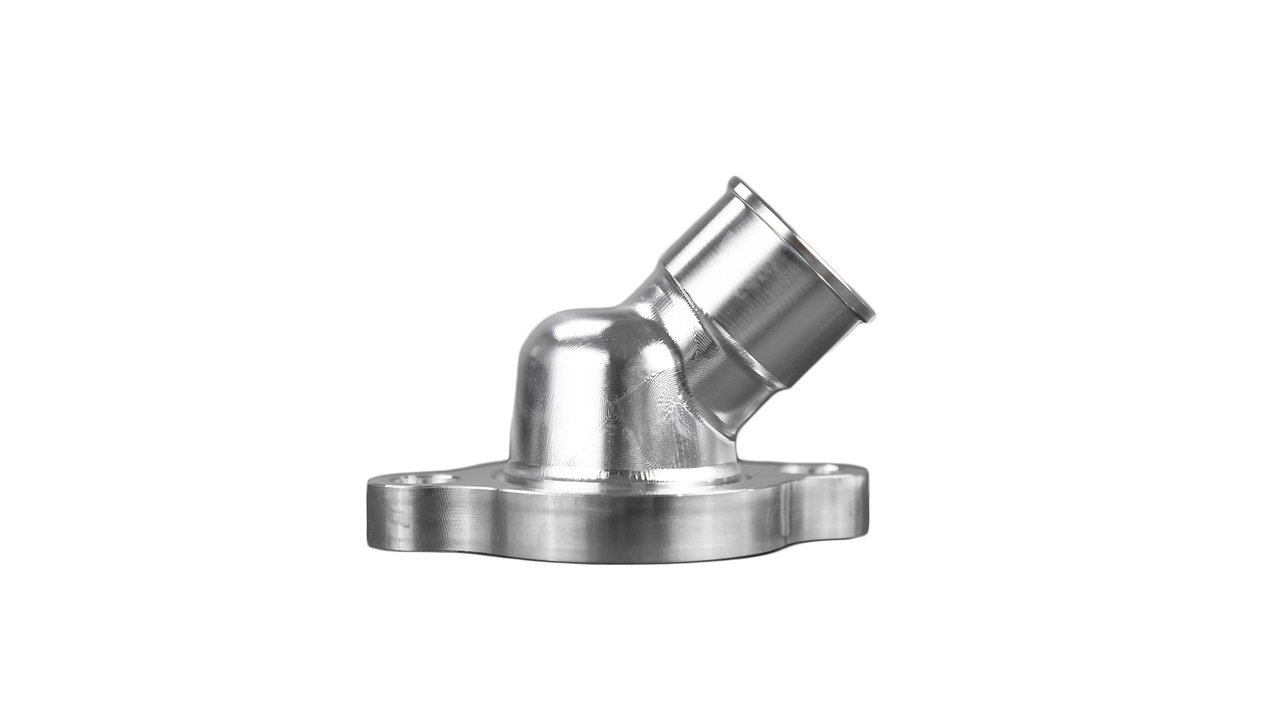March Performance 45 Degree Water Neck - GM LS-Series - 1-1/2 in ID Hose Barb