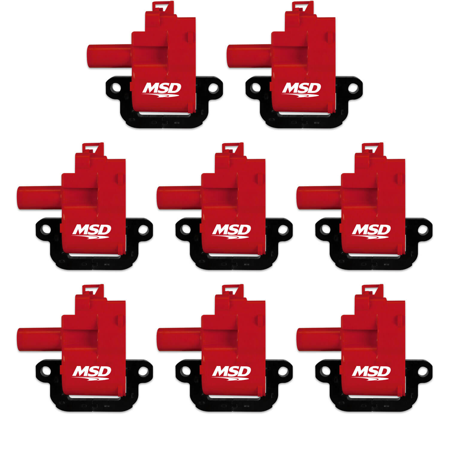 Msd Ignition Blaster Ignition Coil Pack - GM LS-Series - Set of 8 - Red