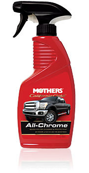 MOTHERS Metal Polish, California Gold All Chrome, 12.00 oz Spray Bottle, Each