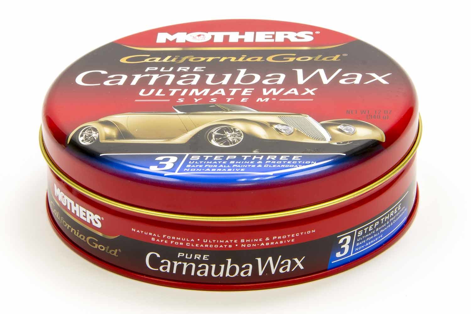 MOTHERS Paste Wax, California Gold Brazilian Carnauba, 12.00 oz Can, Each