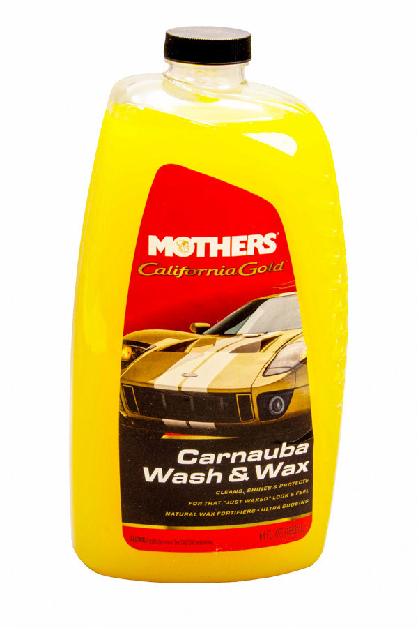 MOTHERS Car Wash and Wax Soap, California Gold, 1/2 gal Bottle, Each