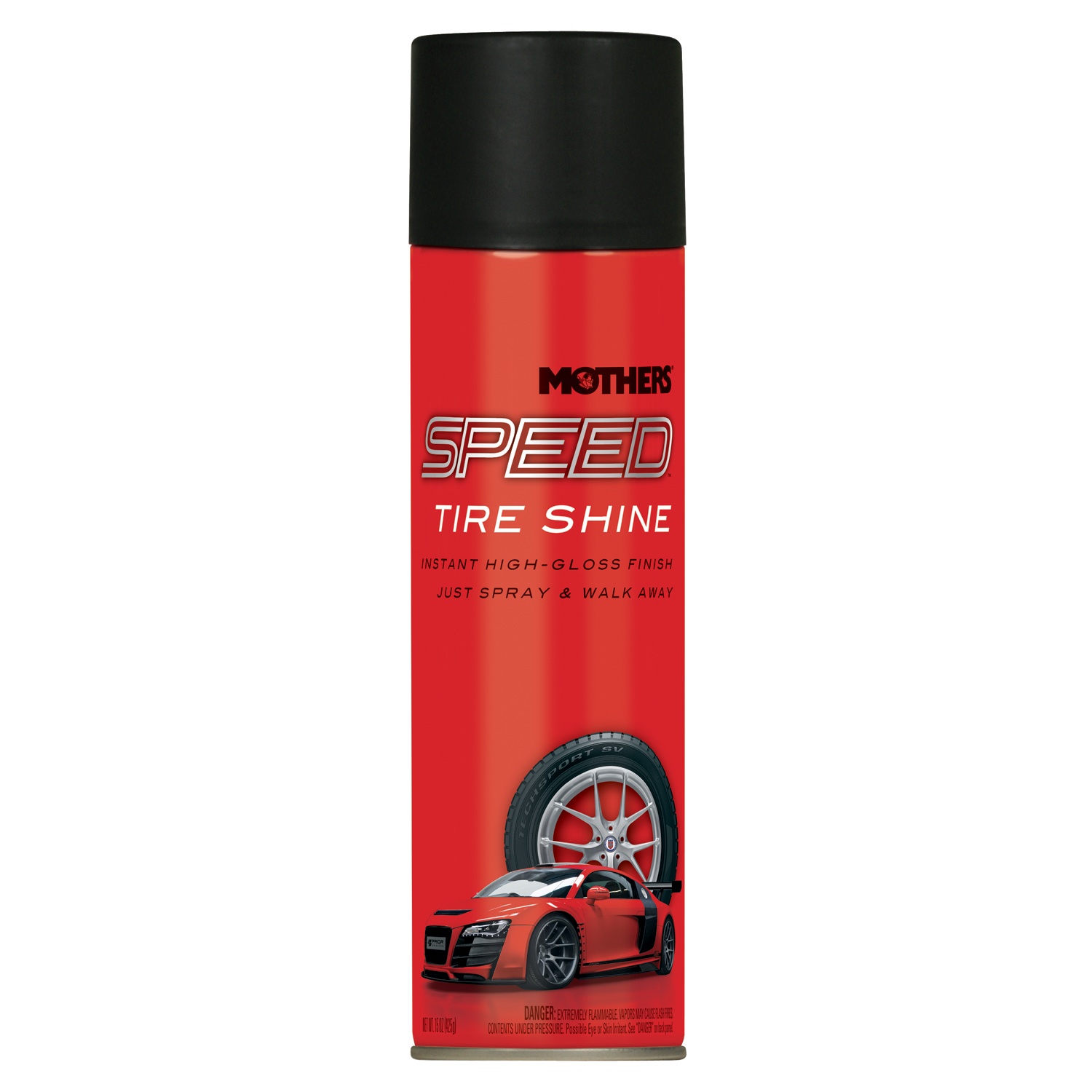 MOTHERS Tire Cleaner, Speed, 15 oz Aerosol, Each
