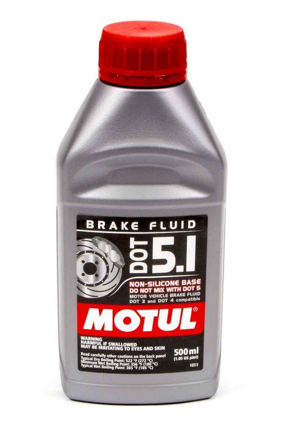 Motul Dot 5.1 Synthetic Racing Brake Fluid, Corvette and others, 500ml Bottle
