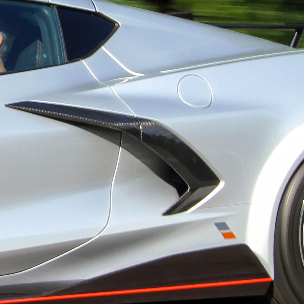 2020-24 C8 Corvette Concept8 Carbon Fiber Door Boomerangs