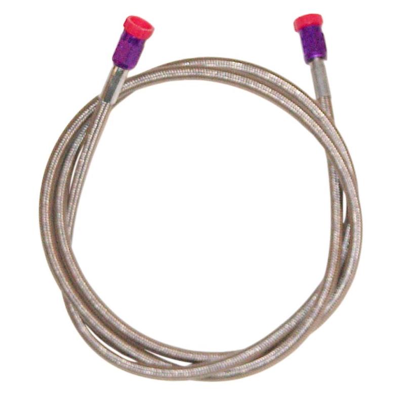ZEX 3' (ft) Long -3AN Braided Hose with Purple Ends., 3AN 3', Corvette, Camaro and others