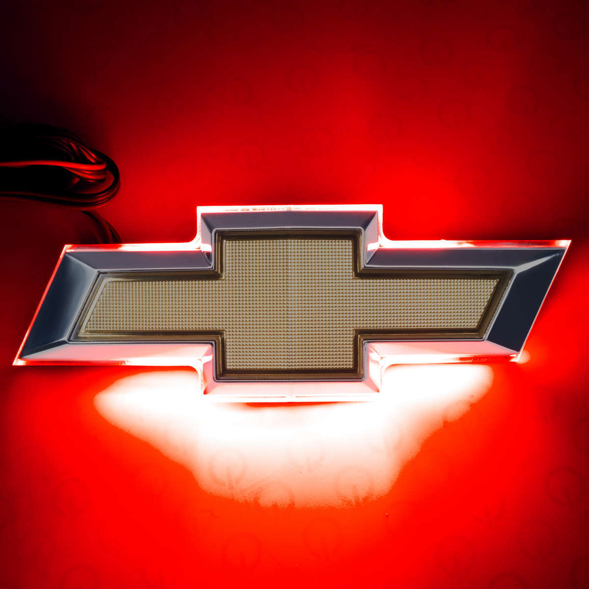 Oracle Emblem,  Deck Lid,  LED Lighted,  Chevy Bowtie,  Red,  Kit