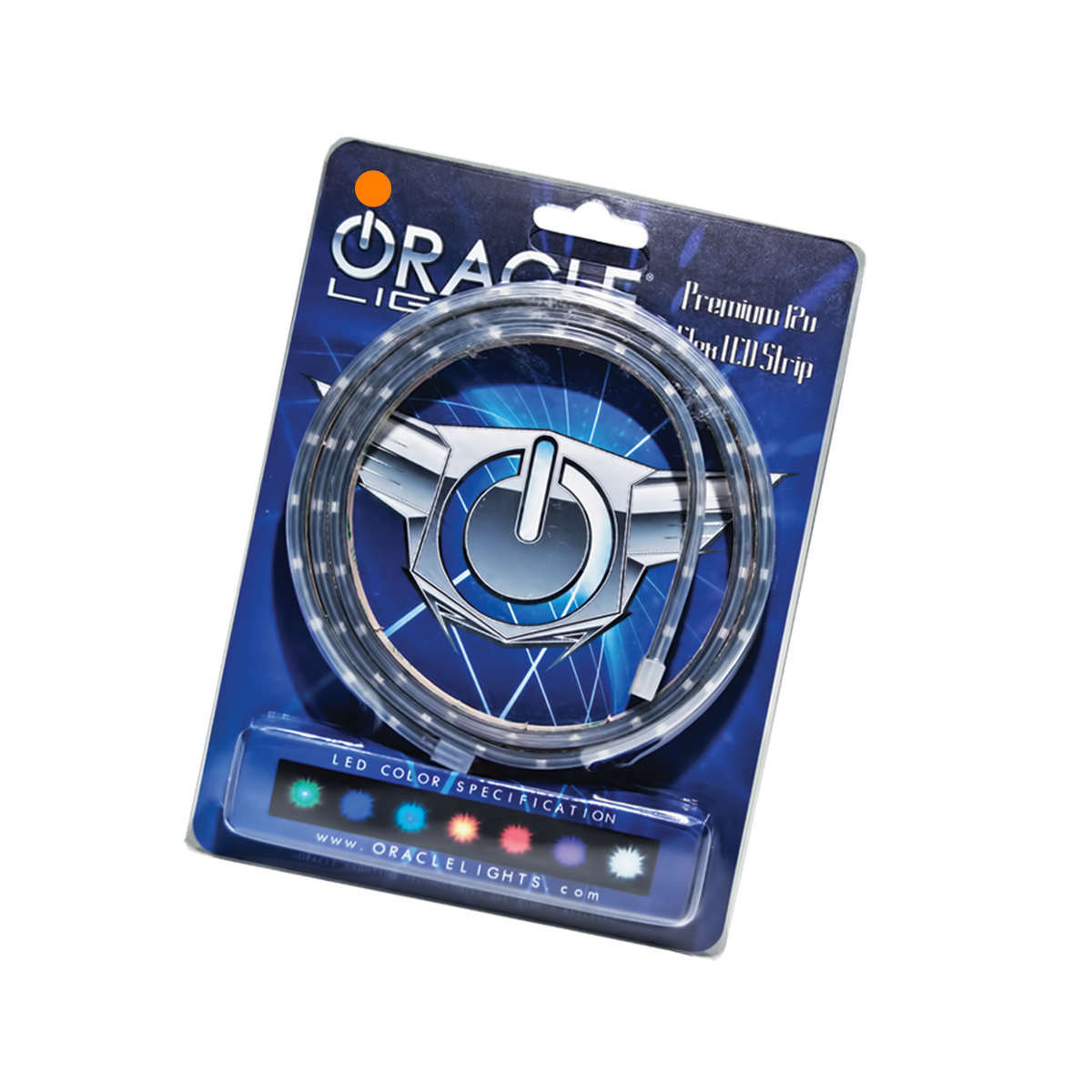 Oracle Light Strip,  LED,  3 ft Long,  Adhesive Backed,  Amber,  Universal,  Each