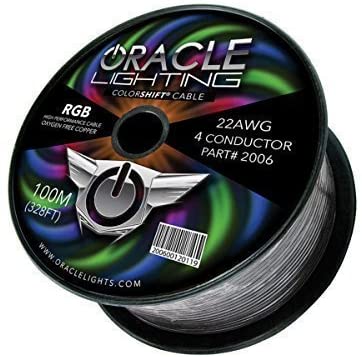 Oracle 22AWG 4 Conductor RGB Installation Wire (Sold by the Foot) 12 in.