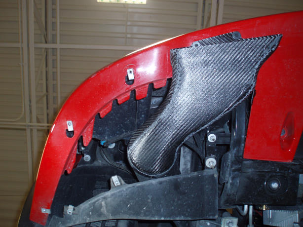 Katech C6 Corvette Carbon Fiber Splitter, Brake Ducts and Undertray Complete Kit