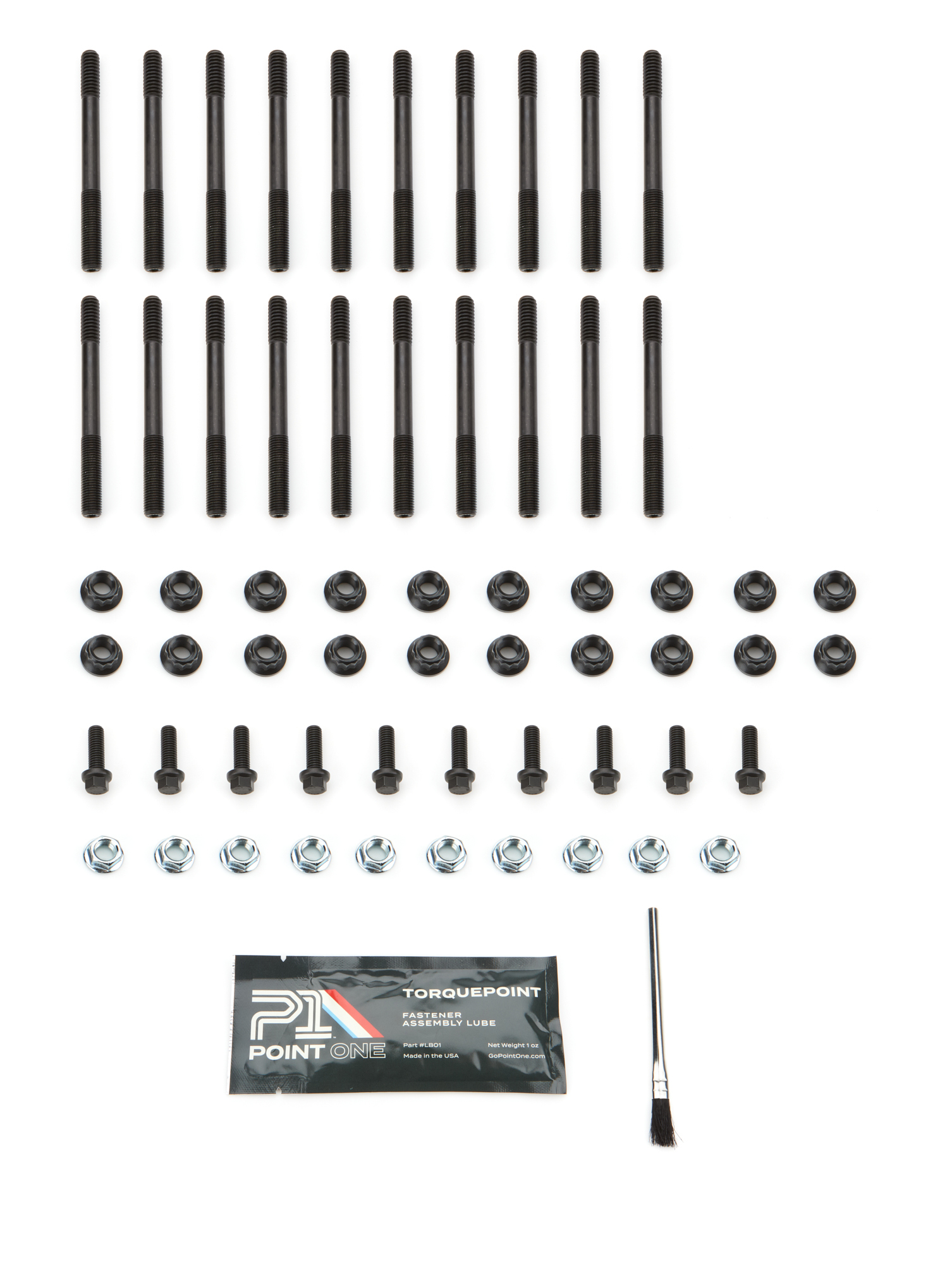 Point One 12 Point Nuts Main Stud Kit - GM LS-Series - Steel