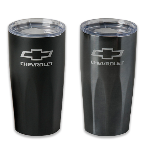 Chevrolet Bowtie Logo 20 Oz. BASECAMP MOUNT FIJI Travel Thermal Stainless Steel Mug Tumbler