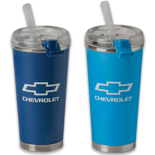 Chevrolet Bowtie Logo 12 Oz. CAMPER Travel Thermal Stainless Steel Mug Tumbler