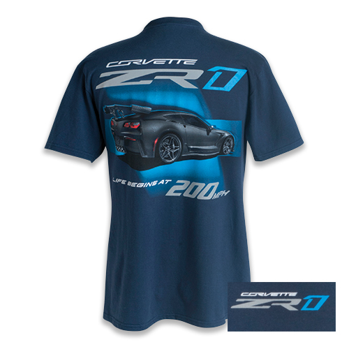 C7 ZR1 Corvette LIFE BEGINS AT 200 MPH, T-Shirt