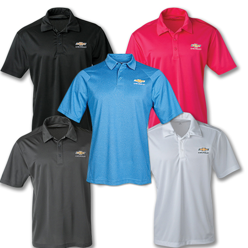 Men’s Chevrolet Gold Bowtie Silk Touch Polo