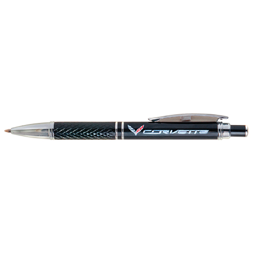 C7 Corvette Carbon Fiber Style PHOENIX Pen with C7 Flag Emblem Logo