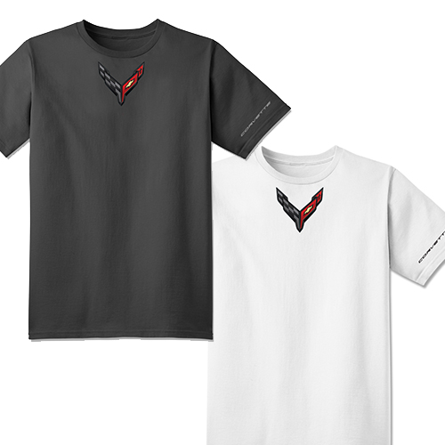 C8 Corvette, Mens Next Generation 2020 Corvette CARBON BADGE Tee, T-shirt
