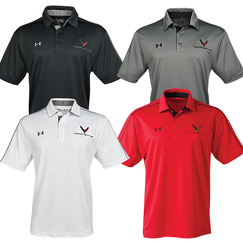 C8 Corvette, 2020 Corvette Men's Next Gen, Under Armour Teck Polo Shirt