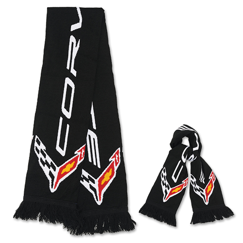 2020 C8 Corvette, Corvette Logo  KNITTED SCARF