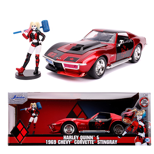 Corvette, 1:24TH 1969 CORVETTE STINGRAY with Harley Quinn