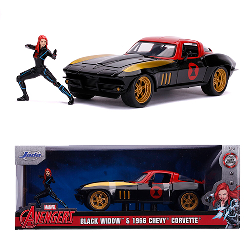 Corvette, 1:24TH 1966 CORVETTE STINGRAY with Black Widow