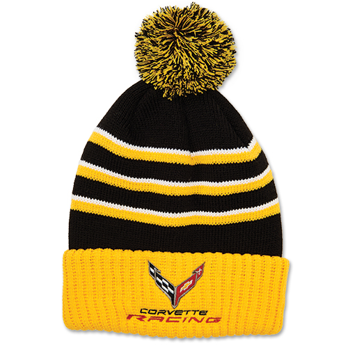 C8 Corvette, Next Generation C8 Corvette C8.R Corvette Racing Yellow BEANIE W/POM