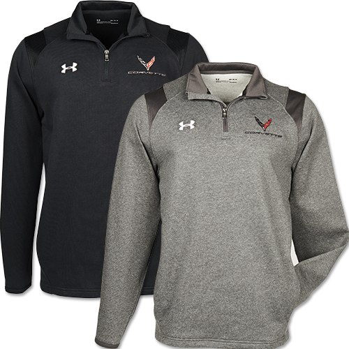 C8 Corvette, Mens Next Generation 2020 CORVETTE UNDER ARMOUR 1/4 ZIP PULLOVER