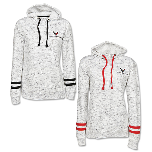 C8 Corvette, Ladies Next Generation C8 Corvette MELANGE HOODIE