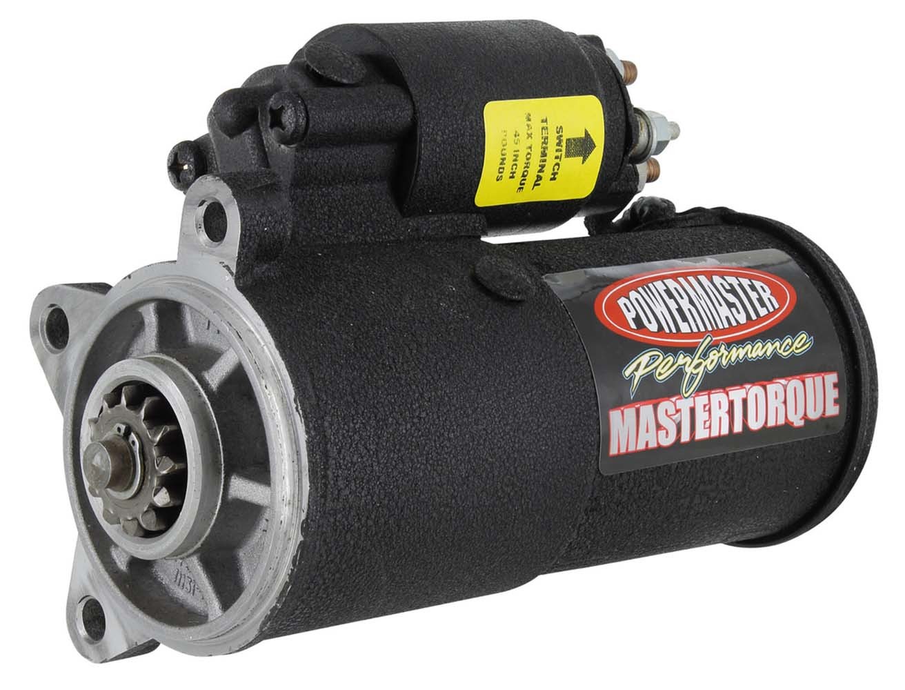 Powermaster Starter, Master Torque, 3.25:1 Gear Reduction, Black, Ford Coyote/Modular, Each