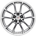 2012 GM C6 Corvette Wheel Center Cap, Sparkle Silver