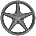 2012 Corvette C6 Coupe Black Centennial Wheel w/o Red Stripe - QX1