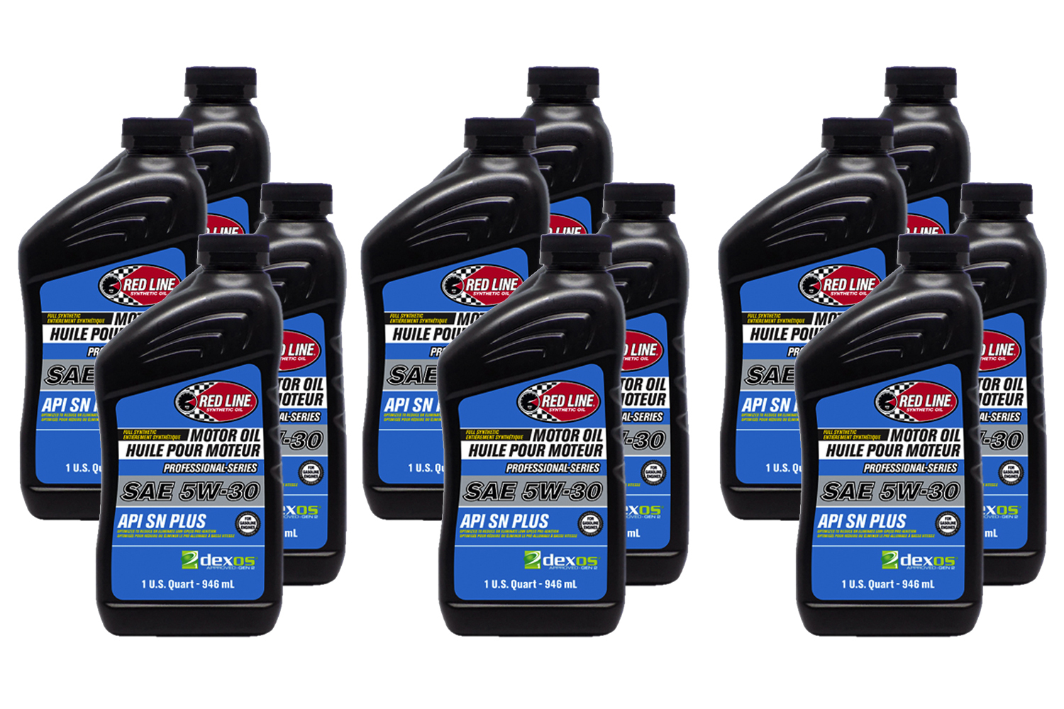 REDLINE OIL Motor Oil Professional Series 5W30 Dexos1 Synthetic 1 qt Bottle Set